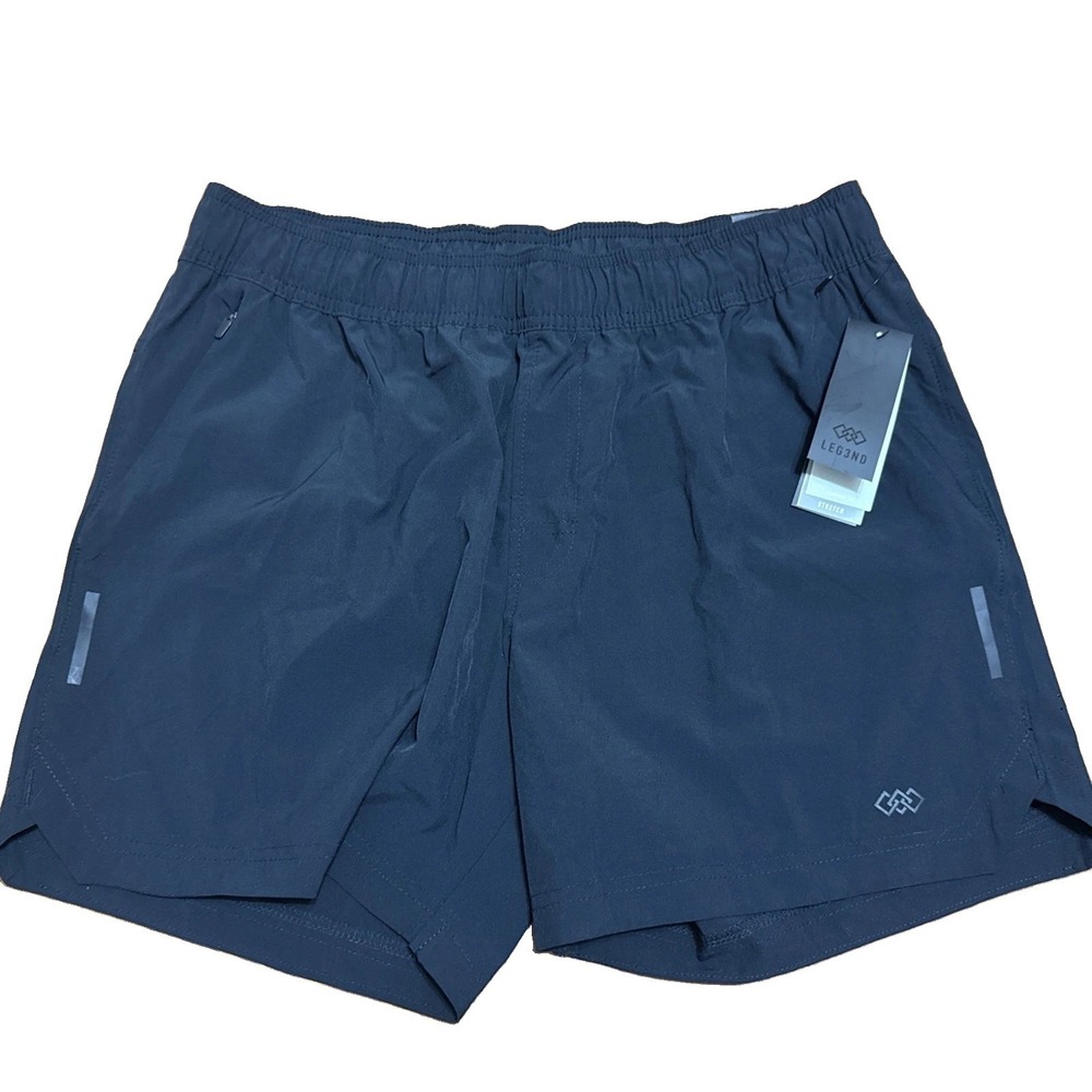 Men's Reel Legends Unlined Nylon Stretch Black Shorts Large New Tags